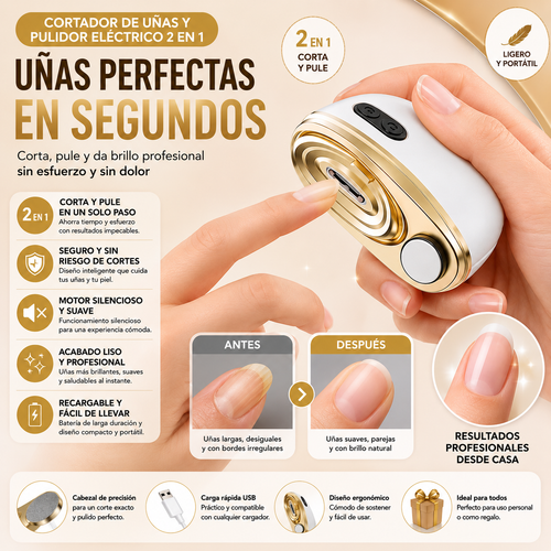 ELEGANCE – Cortador y Pulidor de Uñas Eléctrico