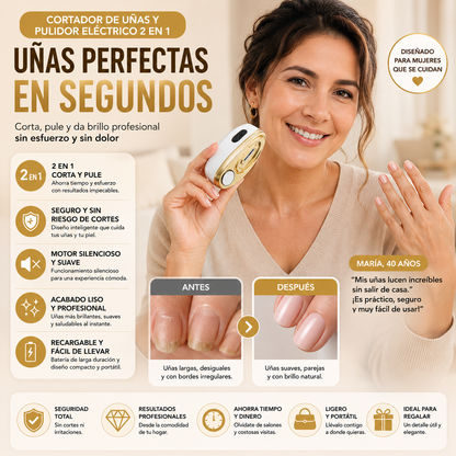 ELEGANCE – Cortador y Pulidor de Uñas Eléctrico