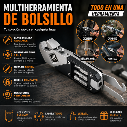 TASKPRO – Multiherramienta de Bolsillo 3 en 1 (TIKTOK)