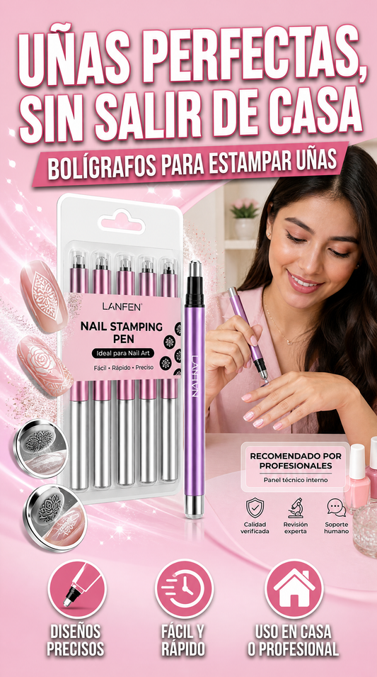 Set Bolígrafos para estampar Uñas