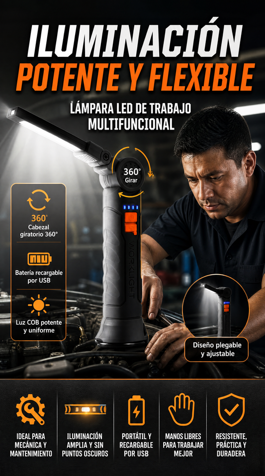 WORKLIGHT LINTERNA 360°